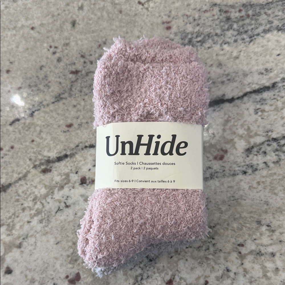 UnHide Pink Softie Socks - 2 Pack